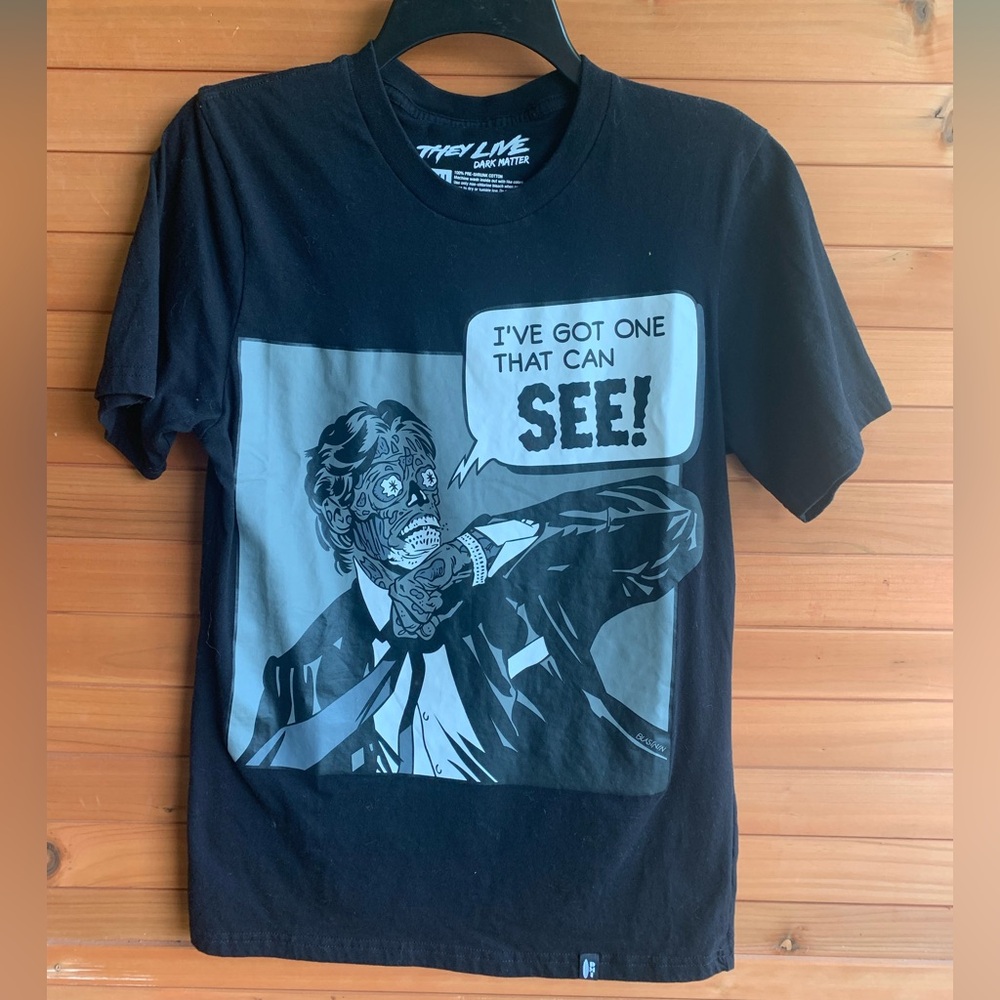 Fright Rags They Live Horror Movie T Shirt, Small